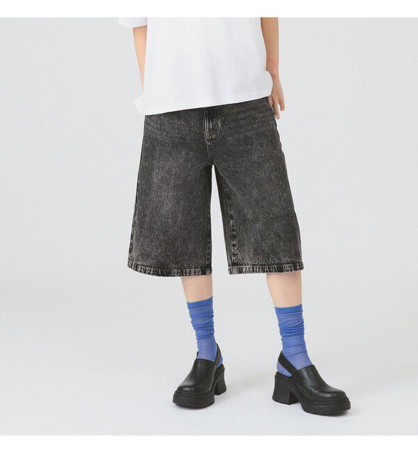 Ray BEAMS 「デニム ハーフ パンツ」|その他|BLACK