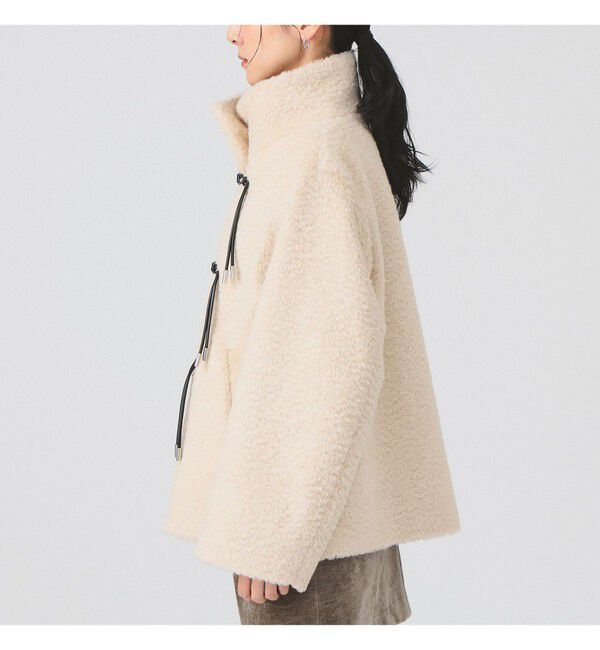 Ray BEAMS 「シャギー トグルボタン ハーフ コート」|ダッフルコート|