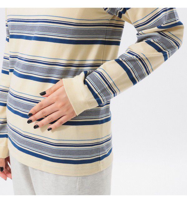 BEAMSBOY「ボーイ エンブロイダリー ボーダー ロングスリーブ Tシャツ」|Tシャツ・カットソー|