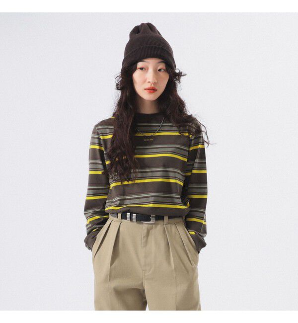 BEAMSBOY「ボーイ エンブロイダリー ボーダー ロングスリーブ Tシャツ」|Tシャツ・カットソー|SAGE