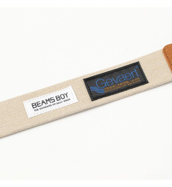 BEAMSBOY「【別注】GEVAERT BANDWEVERIJ / 35mm ストライプ ライン ベルト」|ベルト|