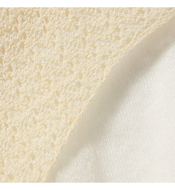 BEAMSBOY「maturely / オープン ワーク レイヤード カーディガン」|ニット・セーター|