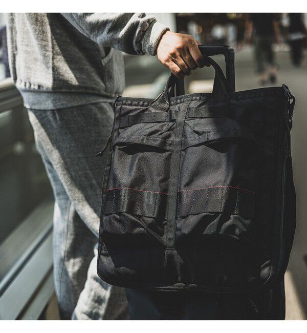 BEAMS PLUS「BRIEFING / 別注 COCKPIT BAG」|トートバッグ|BLACK