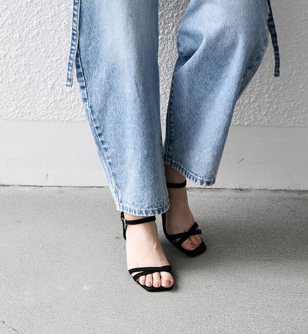 SHIPS any「SHIPS any: クロス ストラップ サンダル」|サンダル|