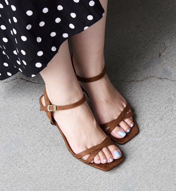 SHIPS any「SHIPS any: クロス ストラップ サンダル」|サンダル|