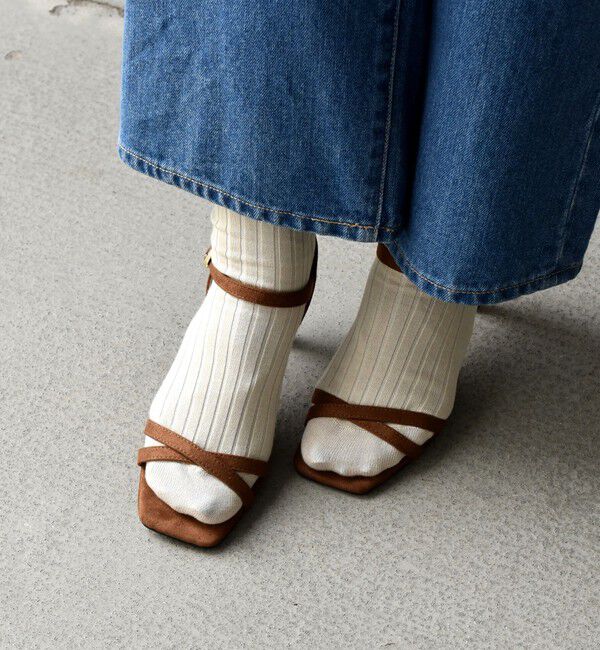 SHIPS any「SHIPS any: クロス ストラップ サンダル」|サンダル|