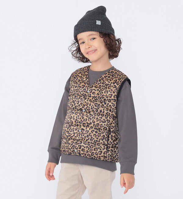 SHIPS KIDS「【WEB限定】TAION:100～150cm / キッズ インナー ダウン ベスト」|ダウンベスト・ベスト|ベージュ系