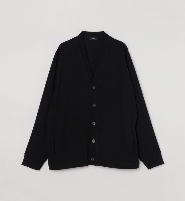 SHIPS「SHIPS: 小松マテーレ ダブルクロス ニット Vネック カーディガン」|カーディガン|