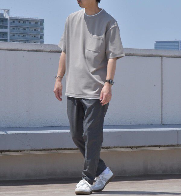 SHIPS any「SHIPS any: 〈吸水・速乾・ストレッチ〉 フェイク レイヤード Tシャツ 24SS◇」|Tシャツ・カットソー|