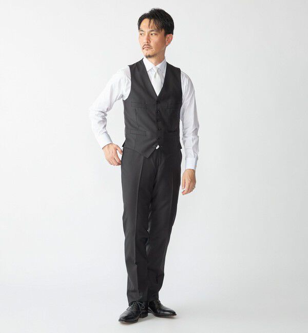 SHIPS「SHIPS: LORO PIANA FABRIC オーストラリス 無地 ベスト」|ベスト・ジレ|