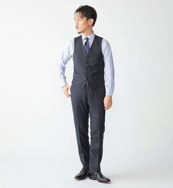 SHIPS「SHIPS: LORO PIANA FABRIC オーストラリス 無地 ベスト」|ベスト・ジレ|