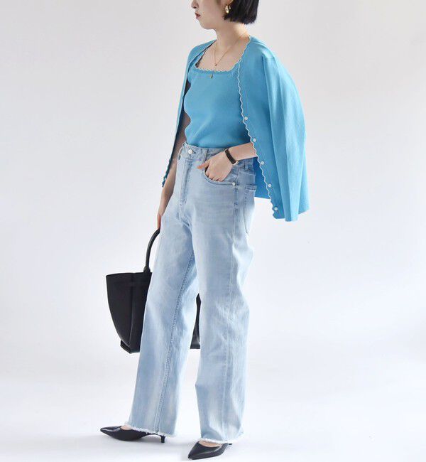 quaranciel「quaranciel:〈洗濯機可能〉ハンサム テーパード デニム パンツ 2」|デニム|