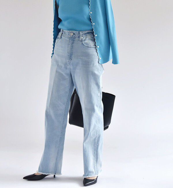 quaranciel「quaranciel:〈洗濯機可能〉ハンサム テーパード デニム パンツ 2」|デニム|