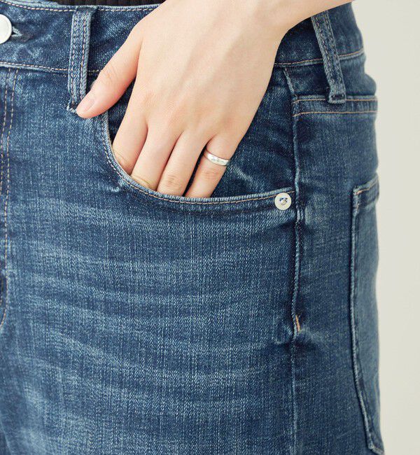 quaranciel「quaranciel:〈洗濯機可能〉ハンサム テーパード デニム パンツ 2」|デニム|