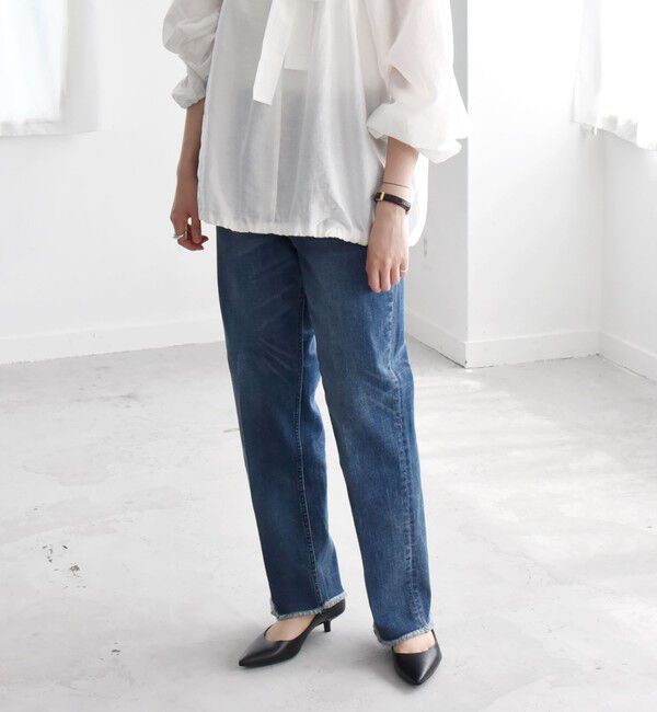 quaranciel「quaranciel:〈洗濯機可能〉ハンサム テーパード デニム パンツ 2」|デニム|