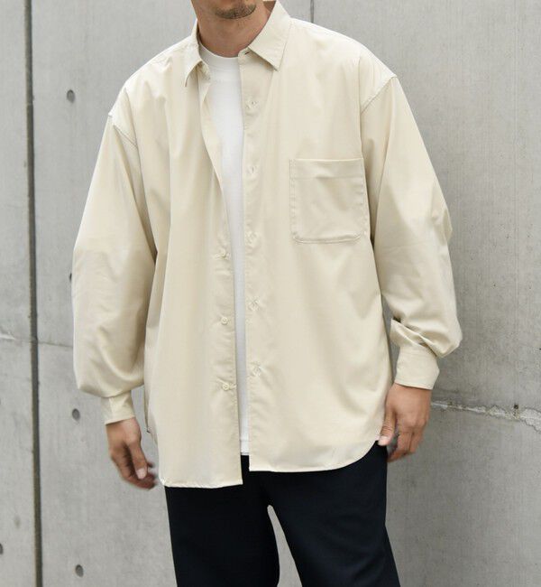 SHIPS any「SHIPS any: バンブー レーヨン バルーンスリーブ ドレープ オーバー シャツ ［BRIOS］◇」|シャツ・ブラウス|