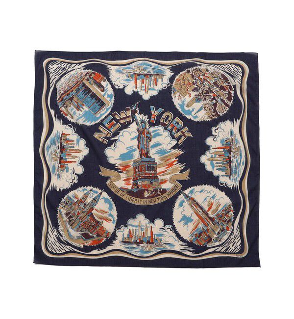 SHIPS for women「BINDU:NY スカーフ」|バンダナ・スカーフ|ネイビー