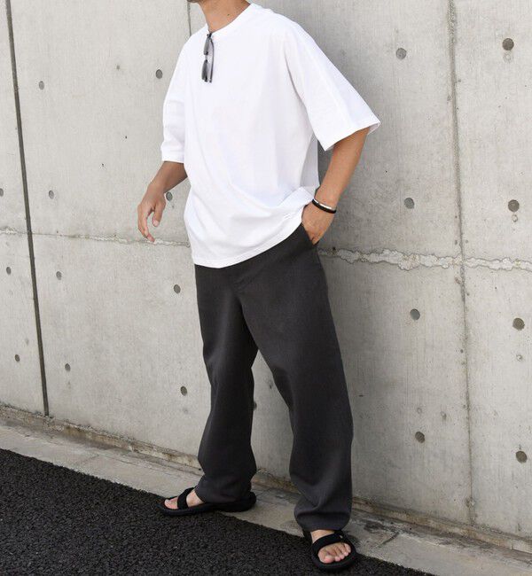 SHIPS any「SHIPS any: バックサイド / スリーブ プリーツ スケアスリーブ ワイド Tシャツ◇」|Tシャツ・カットソー|