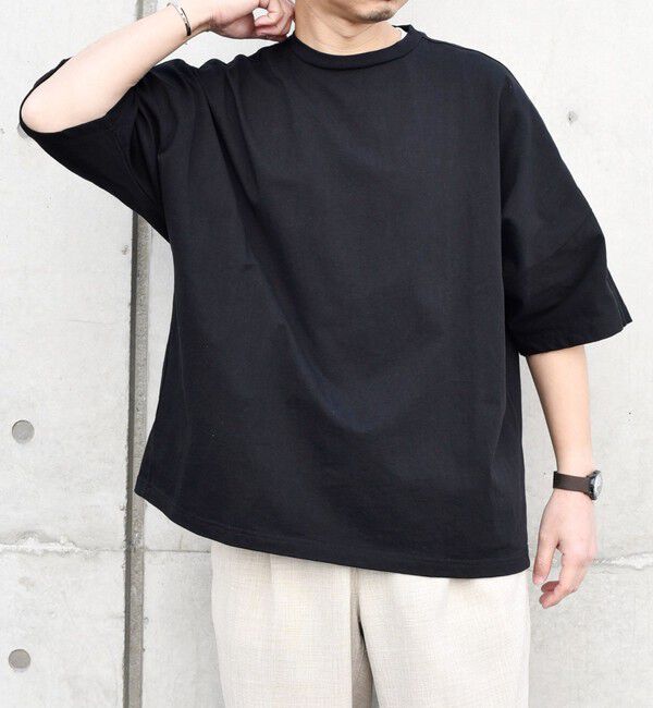 SHIPS any「SHIPS any: バックサイド / スリーブ プリーツ スケアスリーブ ワイド Tシャツ◇」|Tシャツ・カットソー|