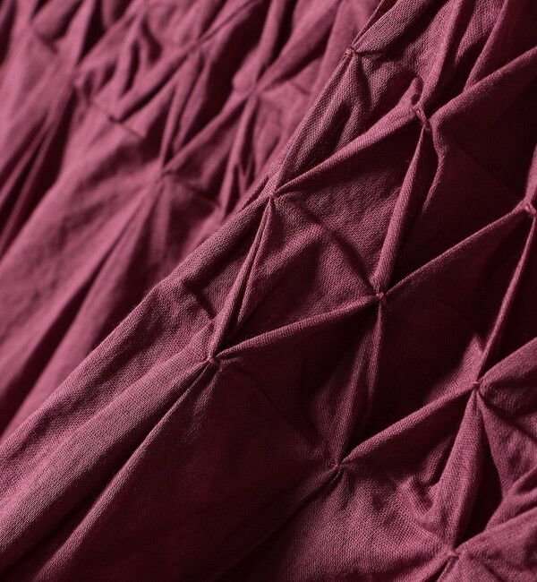 SHIPS any「【WEB限定】SHIPS any: ハンドスモッキング  コットン フレア ノースリーブ ワンピース」|ワンピース|