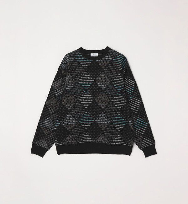 SHIPS any「SHIPS any: 〈手洗い可能〉ジオメトリック ジャガード クルーネック ルーズ ニット◇」|その他|