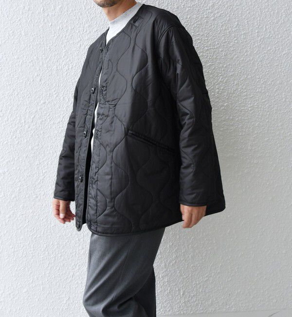 SHIPS any「【SHIPS any別注】GOLDEN MILLS: 3WAY キルトライナー レイヤード ショート モッズ ブルゾン◇」|ブルゾン・スタジャン|