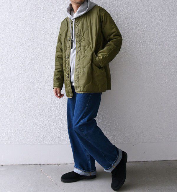 SHIPS any「【SHIPS any別注】GOLDEN MILLS: 3WAY キルトライナー レイヤード ショート モッズ ブルゾン◇」|ブルゾン・スタジャン|