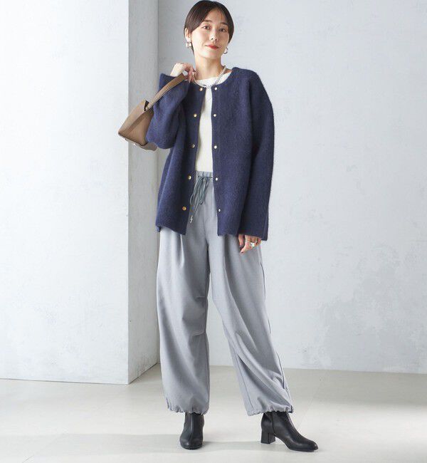 SHIPS for women「〈手洗い可能〉メランジ ツイル ドロスト パンツ」|その他|