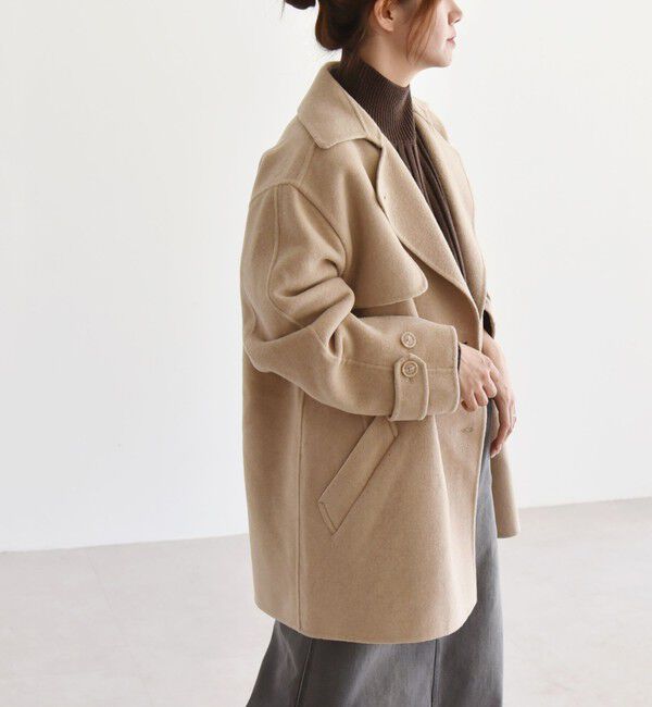 quaranciel「quaranciel: リバー ジャケット Pコート」|ピーコート|