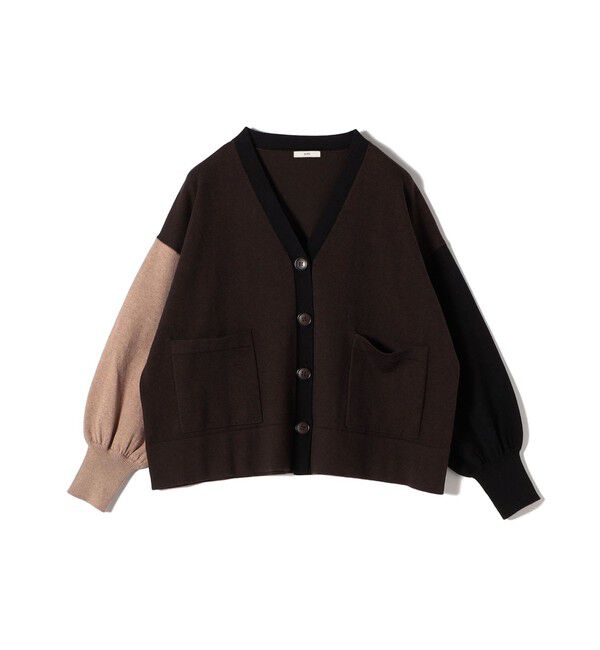 SHIPS for women「【WEB限定】〈手洗い可能〉配色 ポケット カーディガン」|カーディガン|
