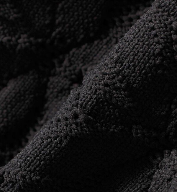 SHIPS for women「【WEB限定】〈洗濯機可能〉2WAY フラワー ジャカード ハーフ ジップ プルオーバー」|ニット・セーター|