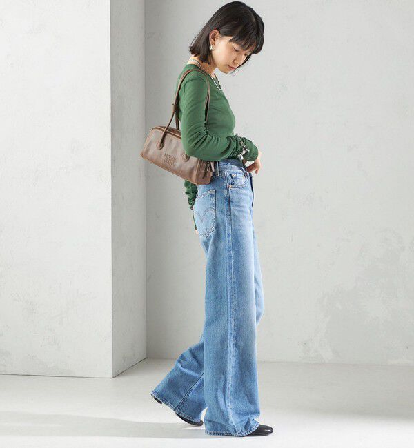SHIPS for women「Levi&rsquo;s:RIBCAGE WIDE LEG」|デニム|