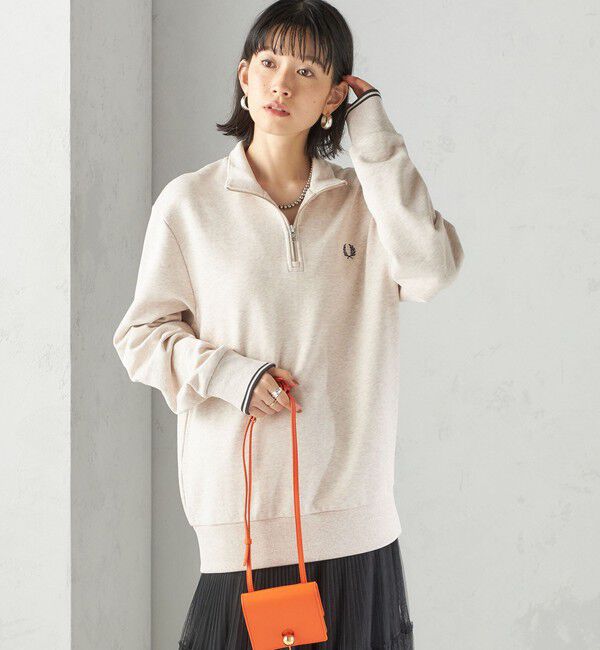 SHIPS for women「FRED PERRY: M3574 HALF ZIP SHIRT」|スウェット・ジャージ|