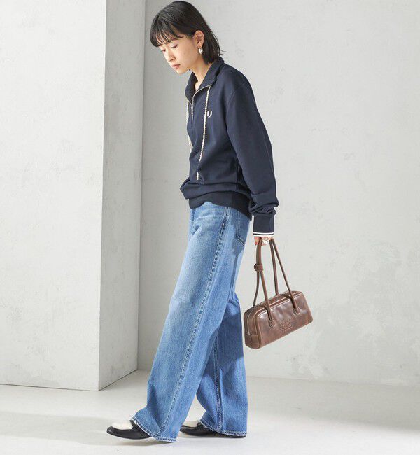 SHIPS for women「FRED PERRY: M3574 HALF ZIP SHIRT」|スウェット・ジャージ|