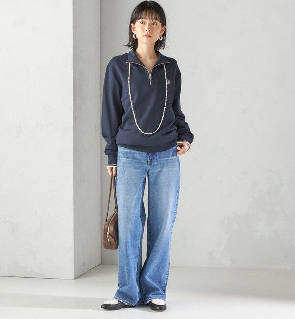 SHIPS for women「FRED PERRY: M3574 HALF ZIP SHIRT」|スウェット・ジャージ|