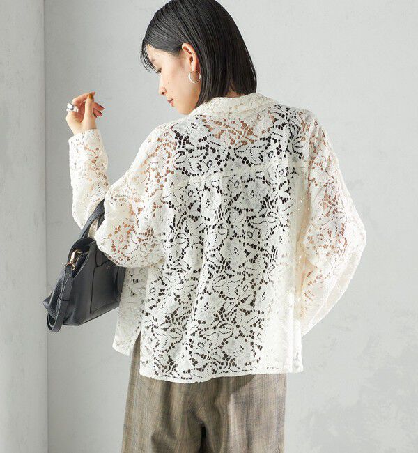 SHIPS for women「〈手洗い可能〉レース シャツ 羽織」|シャツ・ブラウス|