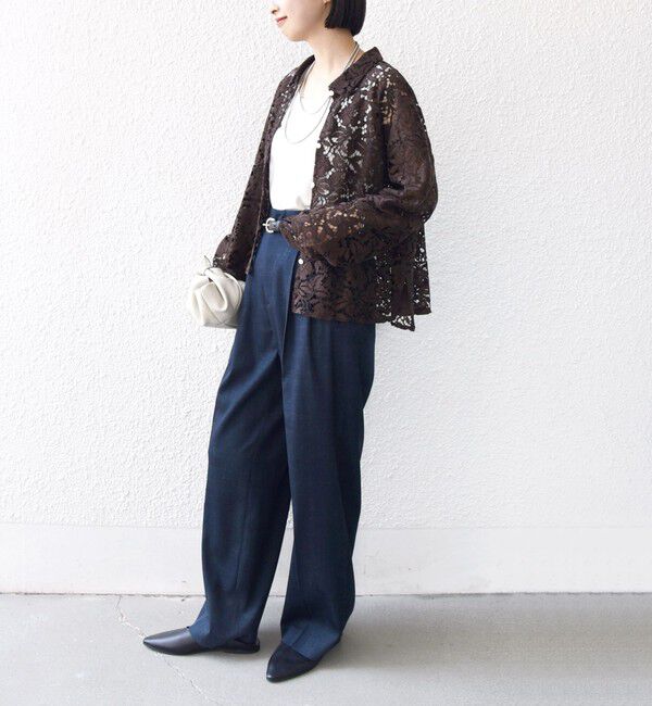 SHIPS for women「〈手洗い可能〉レース シャツ 羽織」|シャツ・ブラウス|