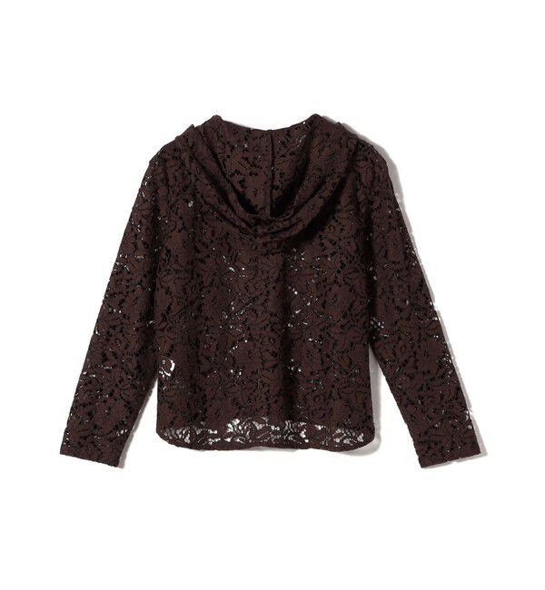 SHIPS for women「〈手洗い可能〉レース ジップアップ パーカ」|パーカー|