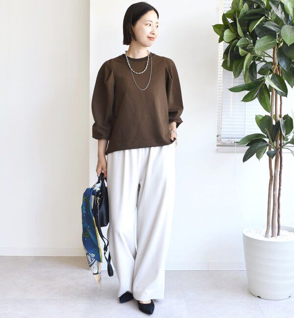 SHIPS for women「DEPEND インレー タック デザイン プルオーバー」|Tシャツ・カットソー|