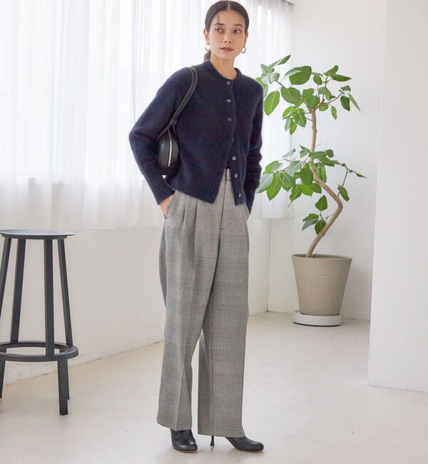 SHIPS for women「〈手洗い可能〉ウォッシャブル ウール タック パンツ」|その他|