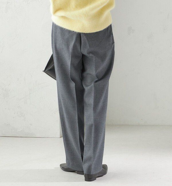 SHIPS for women「〈手洗い可能〉ウォッシャブル ウール タック パンツ」|その他|