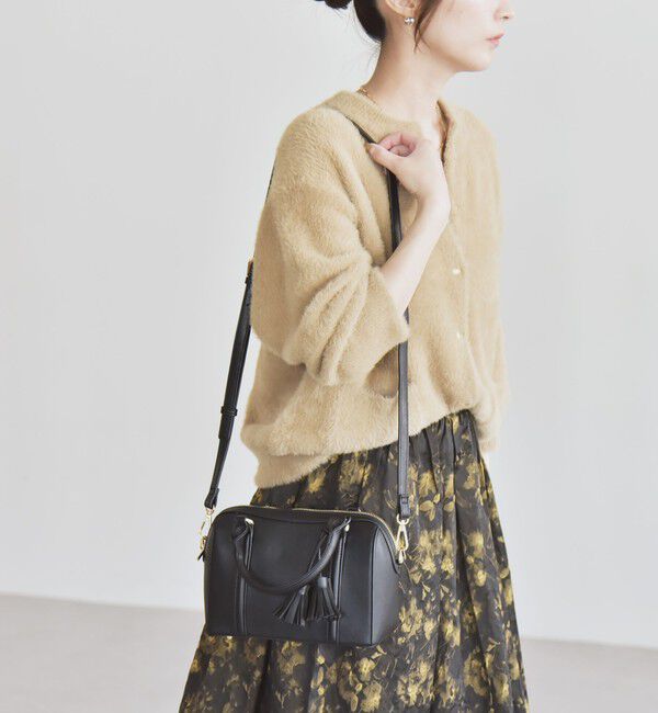 quaranciel「quaranciel: 2way タッセル チャーム ミニ ボストン バッグ」|ショルダー・メッセンジャー|