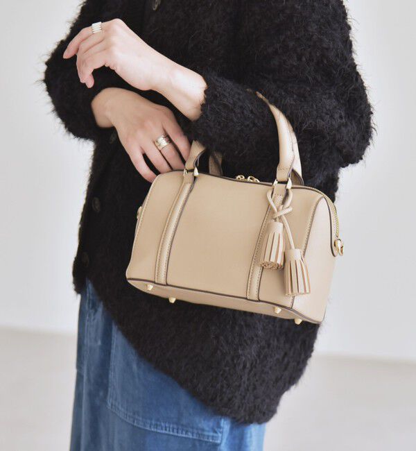 quaranciel「quaranciel: 2way タッセル チャーム ミニ ボストン バッグ」|ショルダー・メッセンジャー|