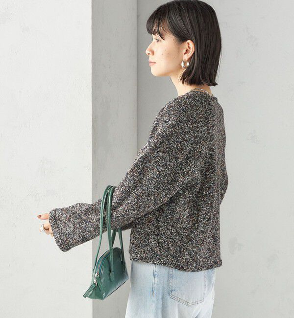 SHIPS for women「〈手洗い可能〉ミックス ヤーン ニット ジャケット」|カーディガン|