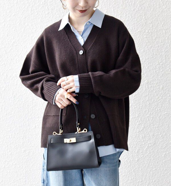 SHIPS any「SHIPS any:〈手洗い可能〉AQUA カシミヤ ミックス Vネック カーディガン」|カーディガン|