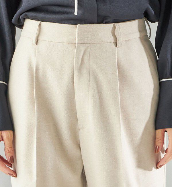 SHIPS for women「〈手洗い可能〉DELEGANT テーパード パンツ（セットアップ対応）」|スラックス|