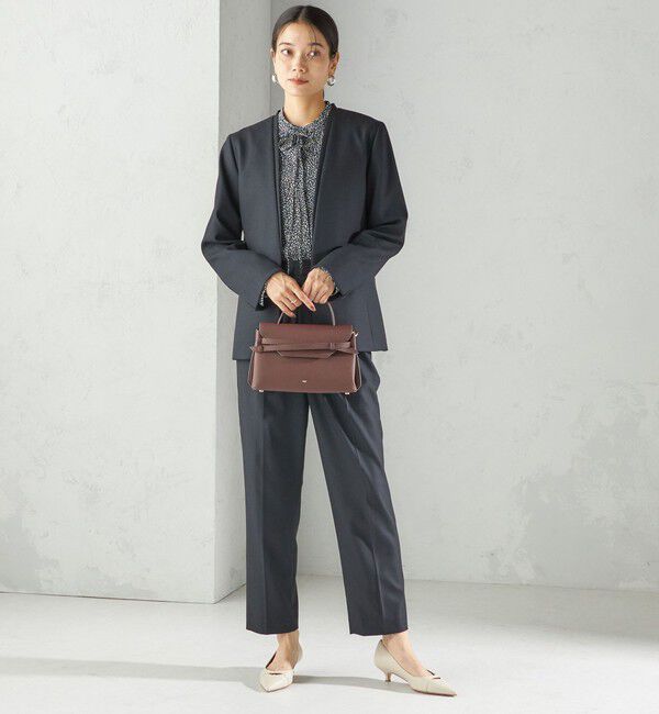 SHIPS for women「〈手洗い可能〉DELEGANT テーパード パンツ（セットアップ対応）」|スラックス|