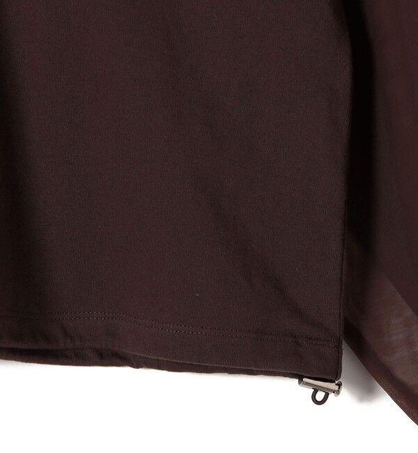 SHIPS for women「【WEB限定】〈手洗い可能〉シアー コンビ 裾 ドロスト プルオーバー」|プルオーバー|