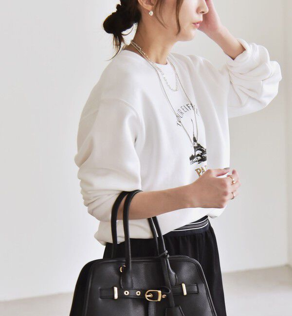 quaranciel「ANGE IN DISGUISE:〈手洗い可能〉デザイン ロゴ プリント スウェット」|スウェット・ジャージ|