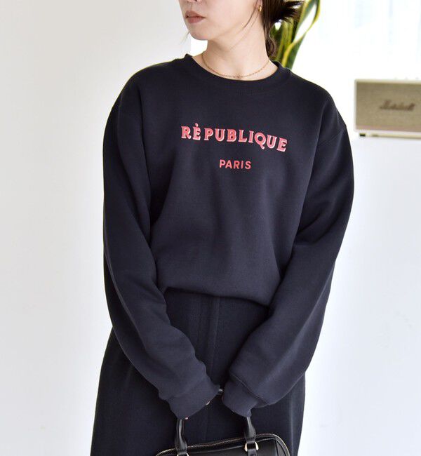 quaranciel「ANGE IN DISGUISE:〈手洗い可能〉デザイン ロゴ プリント スウェット」|スウェット・ジャージ|